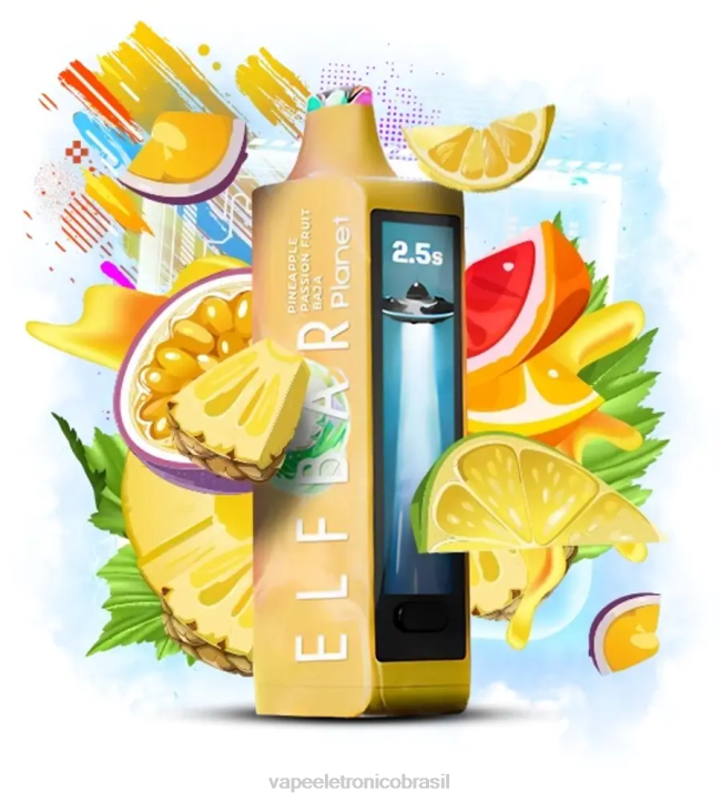 Elf Bar Planet 25.000 abacaxi maracujá baja DNNJ27 Vape Vaporesso