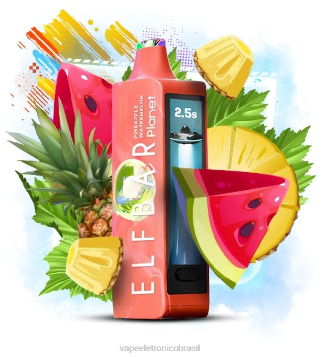 Elf Bar Planet 25.000 melancia abacaxi DNNJ25 Vape Sem Nicotina