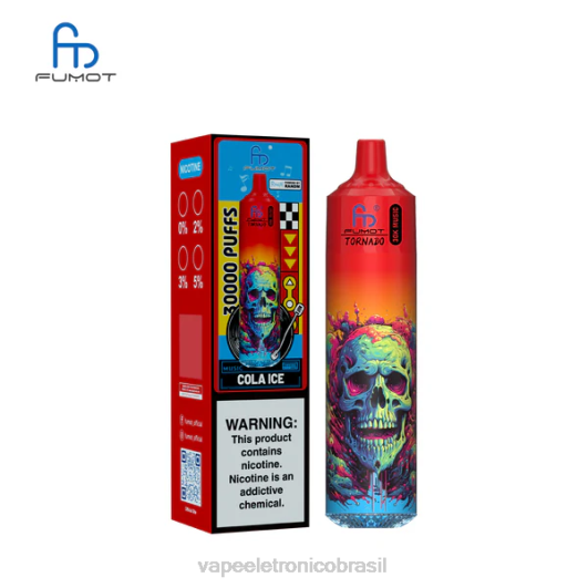 Fumot Tornado 30k música gelo de cola V6489 - Vape Descartavel