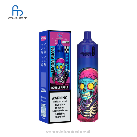 Fumot Tornado 30k música maçã dupla V64811 - Vape Recarregável