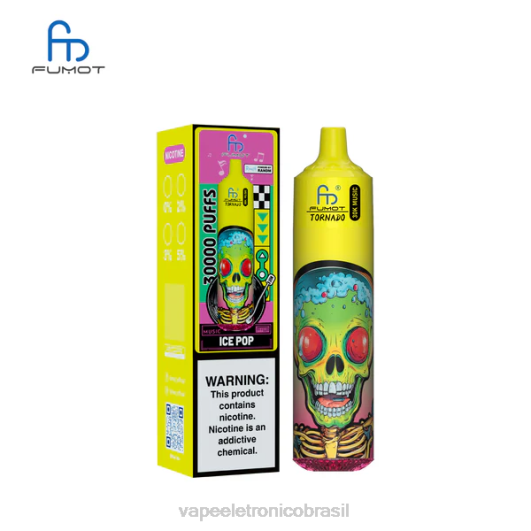 Fumot Tornado 30k música picolé V64815 - Vape Sem Nicotina