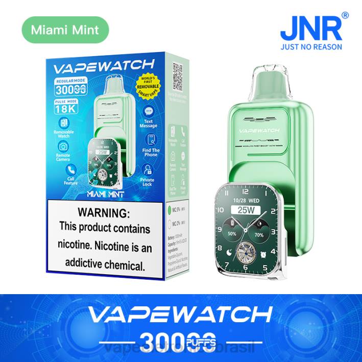 JNR relógio vaporizador hortelã de miami L4N48 | Vape Eletronico