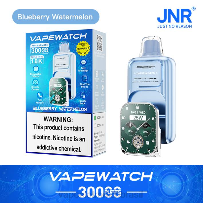 JNR relógio vaporizador melancia de mirtilo L4N44 | Vape Descartavel