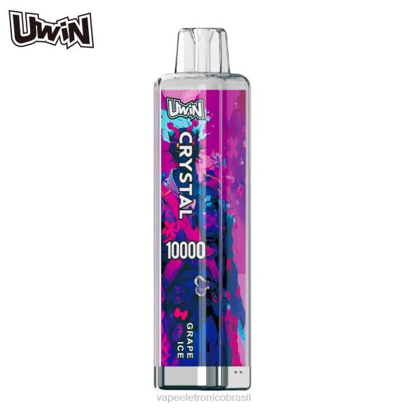 UWIN CRYSTAL 10.000 vapores descartáveis gelo de uva 688D2 - Vape Vaporesso