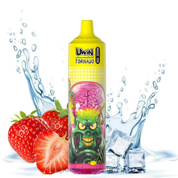 UWIN CRYSTAL vaporizador descartável de 35k gelo de morango 688D24 - Vape Descartavel