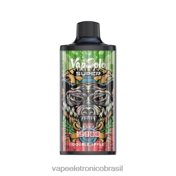 Vapsolo SUPER vaporizador descartável maçã dupla 6BR28129 - Vape Descartavel