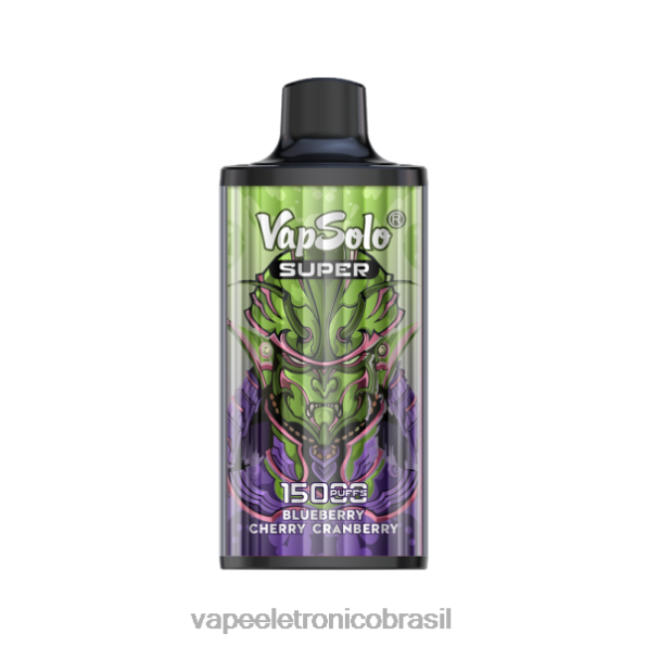 Vapsolo SUPER vaporizador descartável mirtilo cereja cranberry 6BR28128 - Vape Eletronico