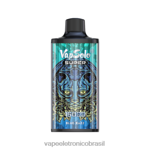 Vapsolo SUPER vaporizador descartável razz azul 6BR28126 - Vape Recarregável