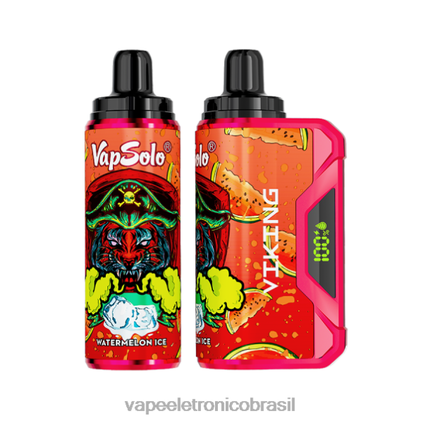 Vapsolo VIKING vaporizador descartável gelo de melancia 6BR28160 - Vape Sem Nicotina