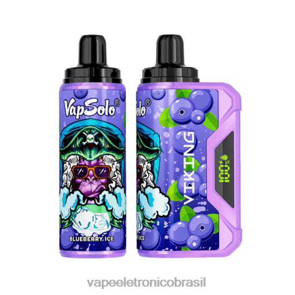 Vapsolo VIKING vaporizador descartável mirtilo 6BR28148 - Vape Eletronico