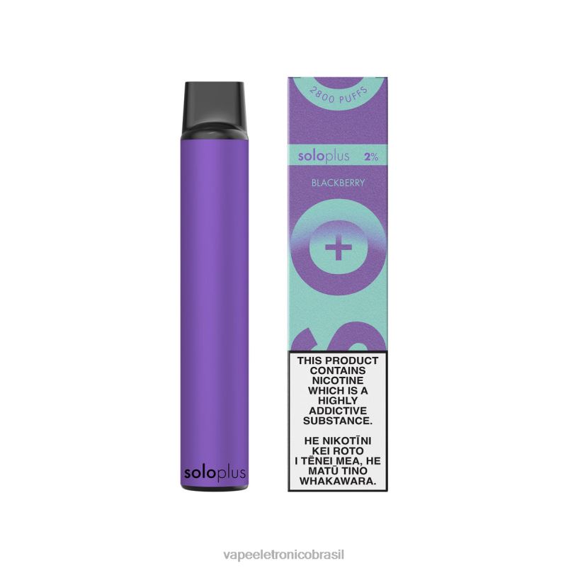 Solo Plus coleção paraíso vape descartável amora TXZT838 - Vape Eletronico