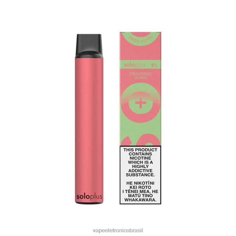 Solo Plus coleção paraíso vape descartável goiaba morango TXZT837 - Vape Vaporesso