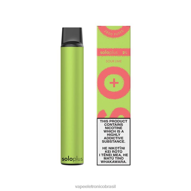 Solo Plus vaporizador descartável limão azedo TXZT834 - Vape Descartavel