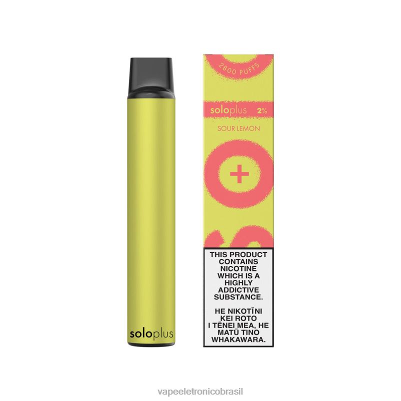 Solo Plus vaporizador descartável limão azedo TXZT836 - Vape Recarregável