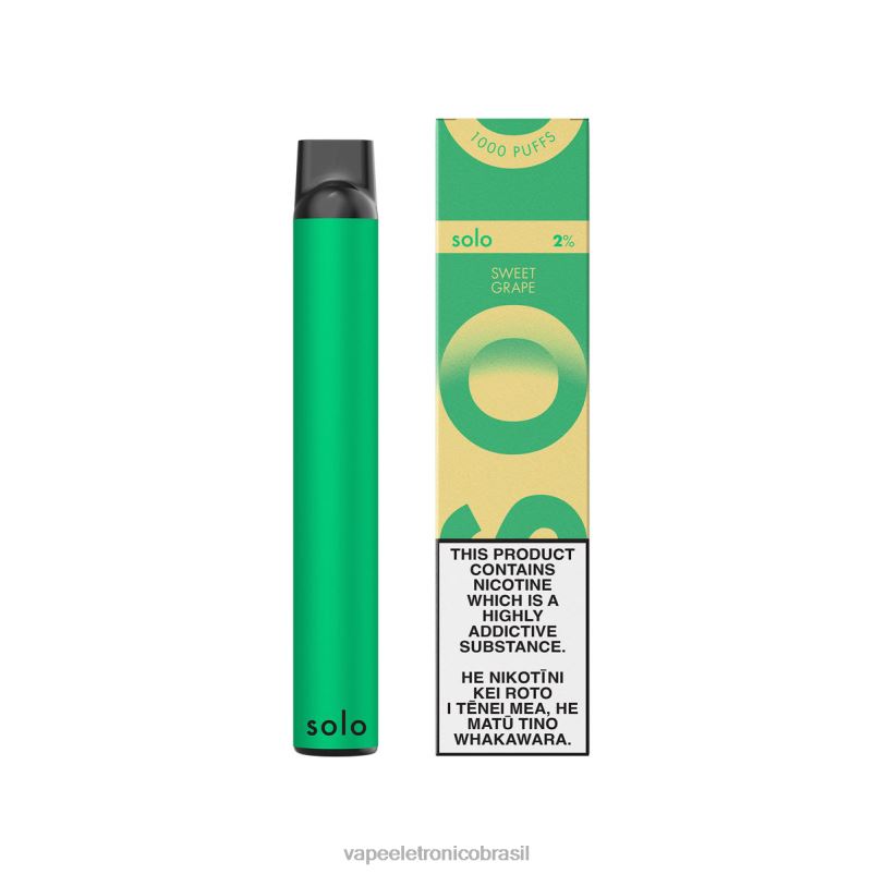 Solo coleção paraíso vape descartável uva doce TXZT820 - Vape Sem Nicotina