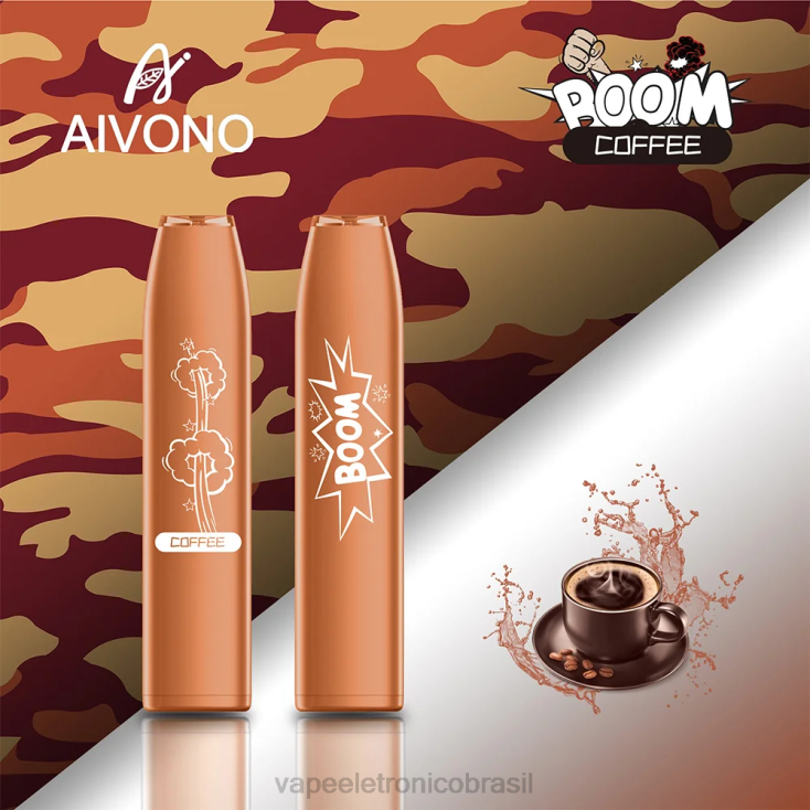 Aivono AIM BOOM 600 café NHDB2356 - Vape Recarregável