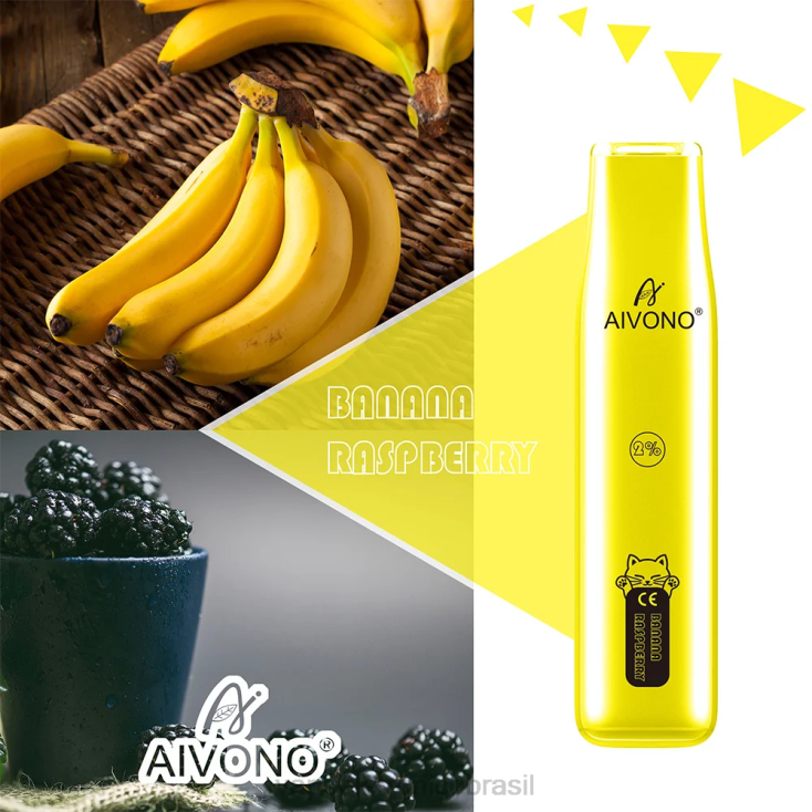 Aivono AIM CAT 400 banana framboesa NHDB2334 - Vape Descartavel