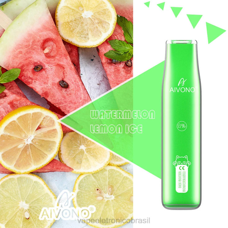 Aivono AIM CAT 400 gelo de melancia e limão NHDB2341 - Vape Recarregável