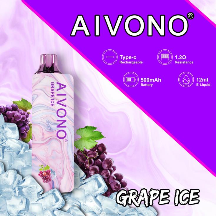 Aivono AIM GUN 7.000 gelo de uva NHDB2102 - Vape Vaporesso