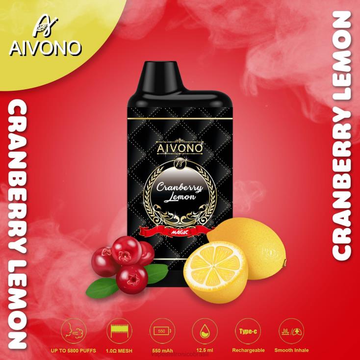 Aivono AIM MAGIC cigarro de caixa de 5800 bocas limão NHDB289 - Vape Descartavel