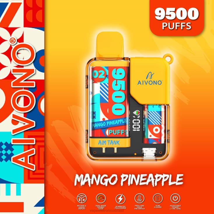 Aivono AIM TANK 9500 abacaxi manga NHDB234 - Vape Descartavel