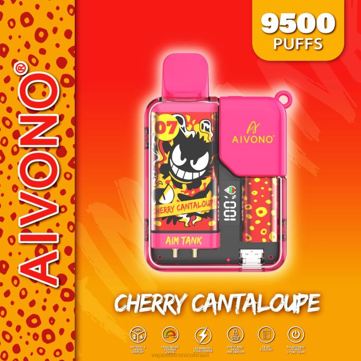 Aivono AIM TANK 9500 melão cereja NHDB245 - Vape Sem Nicotina