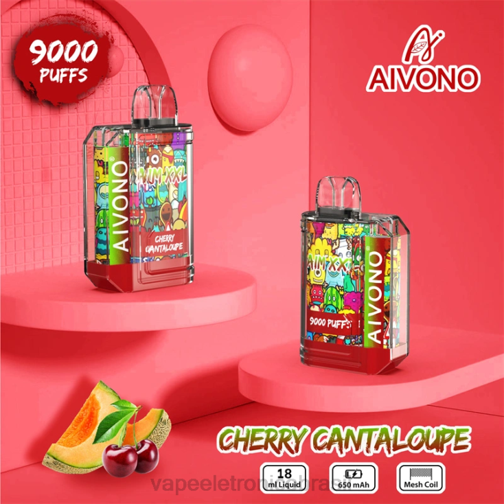 Aivono AIM XXL Adesivo de boca 9000 transparente melão cereja NHDB257 - Vape Vaporesso