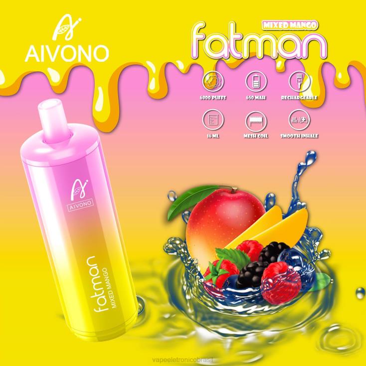 Aivono FATMAN 6800 manga mista NHDB226 - Vape Recarregável