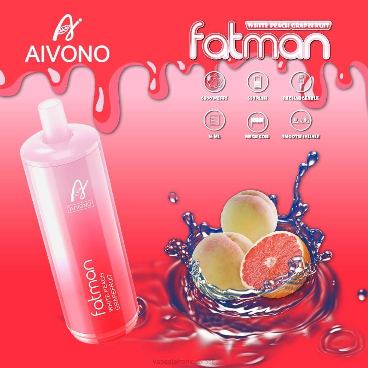 Aivono FATMAN 6800 toranja NHDB225 - Vape Sem Nicotina