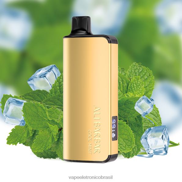 Alibarbar Ingot 9000 vapores descartáveis menta fresca 6BR2818 - Vape Eletronico