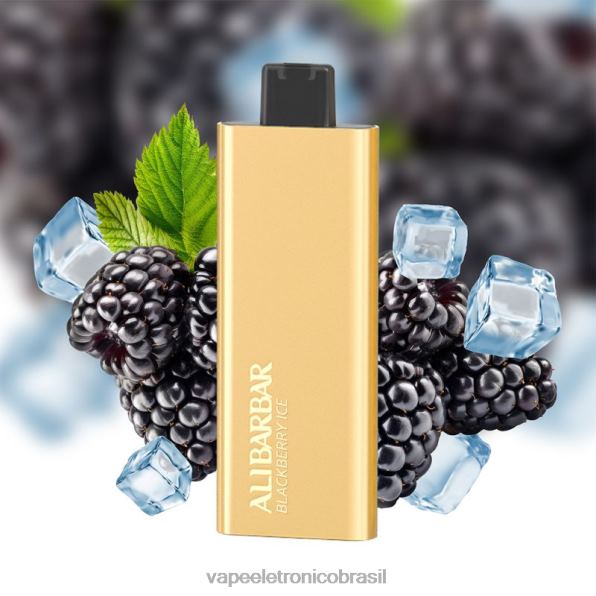 Alibarbar Pandora 7000 vapores descartáveis gelo de amora 6BR2868 - Vape Eletronico