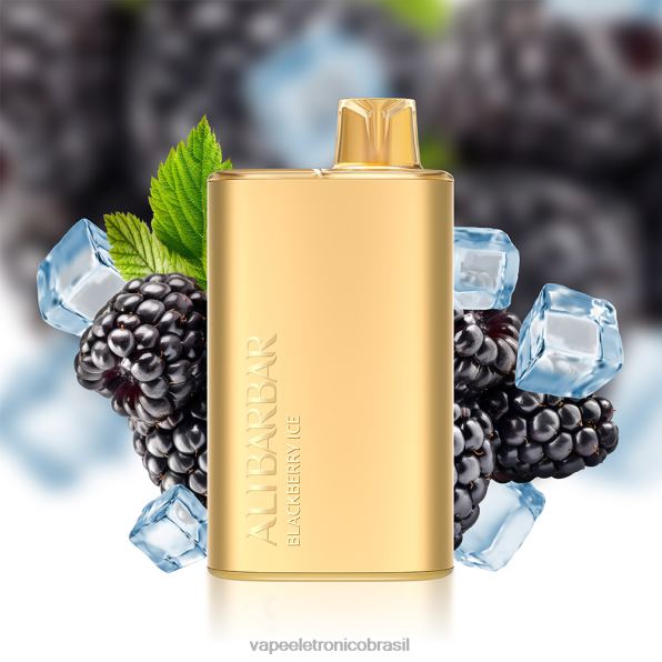 Alibarbar Rich 8.000 vapores descartáveis gelo de amora 6BR2810 - Vape Sem Nicotina