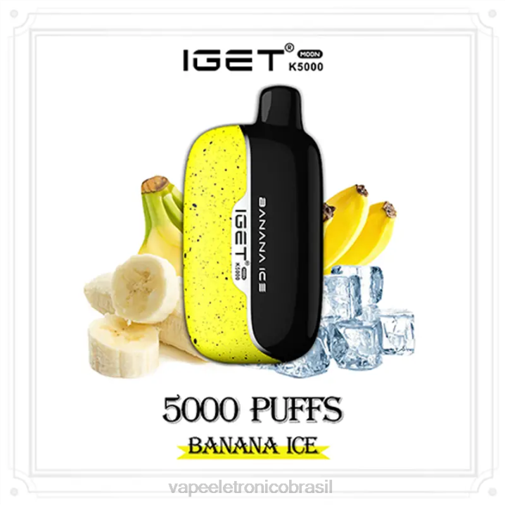 IGET Moon k5000 gelo de banana 8Z4611 - Vape Recarregável