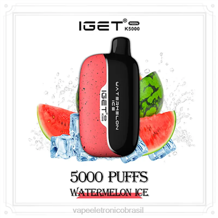 IGET Moon k5000 gelo de melancia 8Z468 - Vape Eletronico