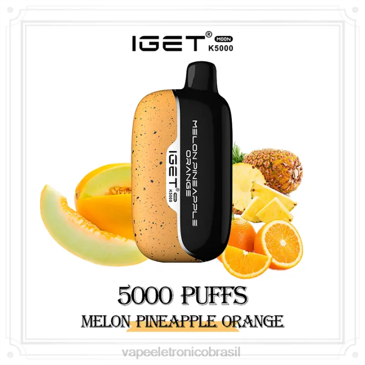 IGET Moon k5000 melão abacaxi laranja 8Z4613 - Vape Eletronico