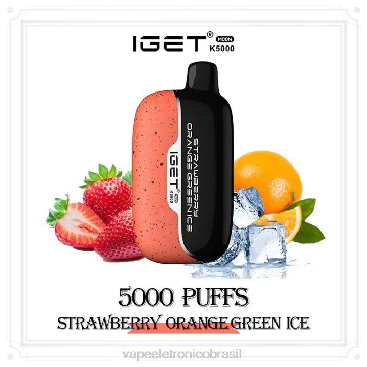 IGET Moon k5000 morango laranja verde gelo 8Z4612 - Vape Vaporesso