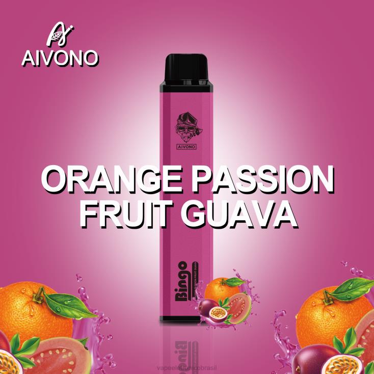 Aivono AIM BINGO 4000 goiaba laranja maracujá NHDB2132 - Vape Vaporesso