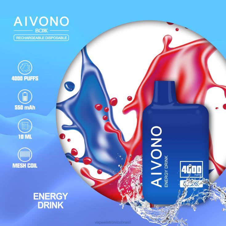 Aivono AIM BOXX 4000 bebida energética NHDB2225 - Vape Sem Nicotina