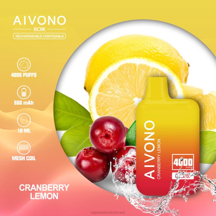 Aivono AIM BOXX 4000 limão NHDB2218 - Vape Eletronico
