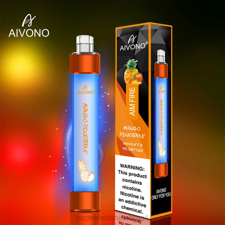 Aivono AIM FIRE 1000 abacaxi manga NHDB2331 - Vape Recarregável