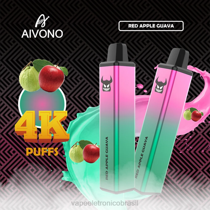 Aivono AIM FREAK 4000 goiaba maçã vermelha NHDB2257 - Vape Vaporesso