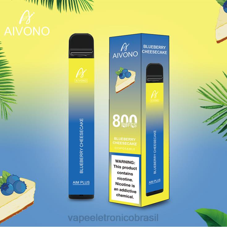 Aivono AIM PLUS 800 cheesecake de mirtilo NHDB2174 - Vape Descartavel