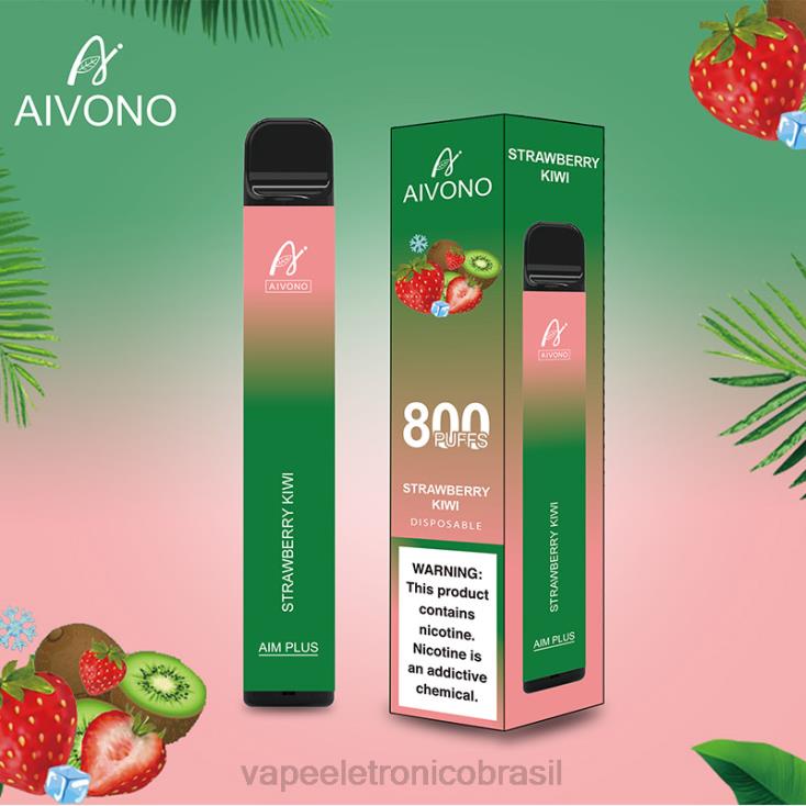 Aivono AIM PLUS 800 kiwi morango NHDB2194 - Vape Descartavel