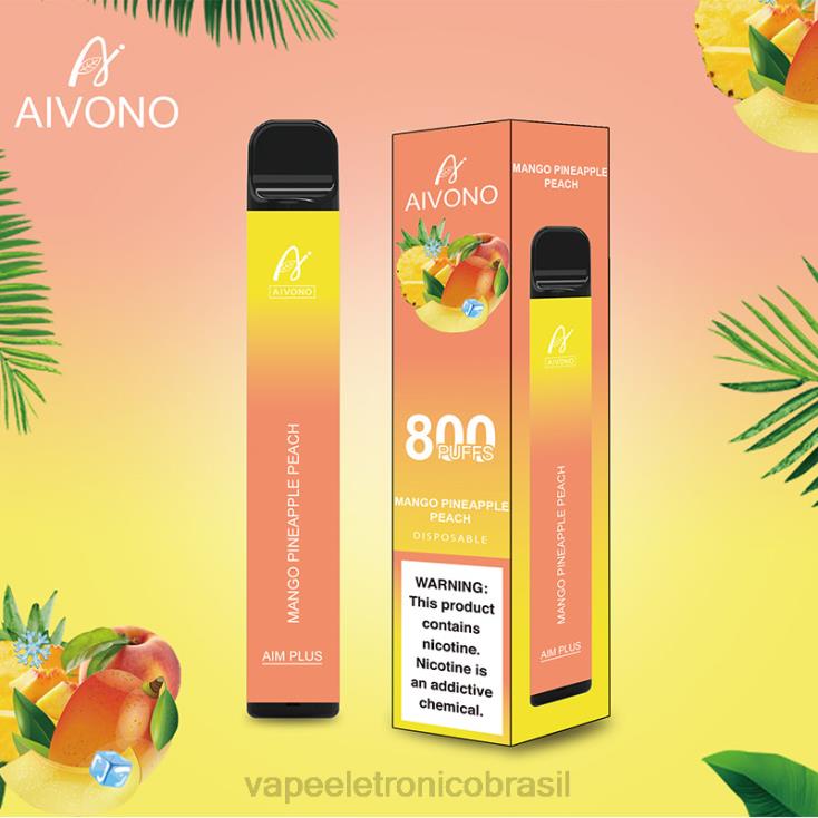 Aivono AIM PLUS 800 manga abacaxi pêssego NHDB2186 - Vape Recarregável