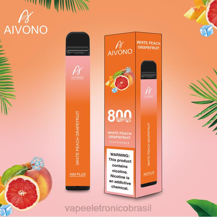 Aivono AIM PLUS 800 toranja pêssego branco NHDB2199 - Vape Descartavel
