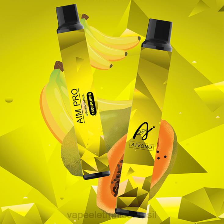 Aivono AIM PRO 1500 banana mamão NHDB2169 - Vape Descartavel