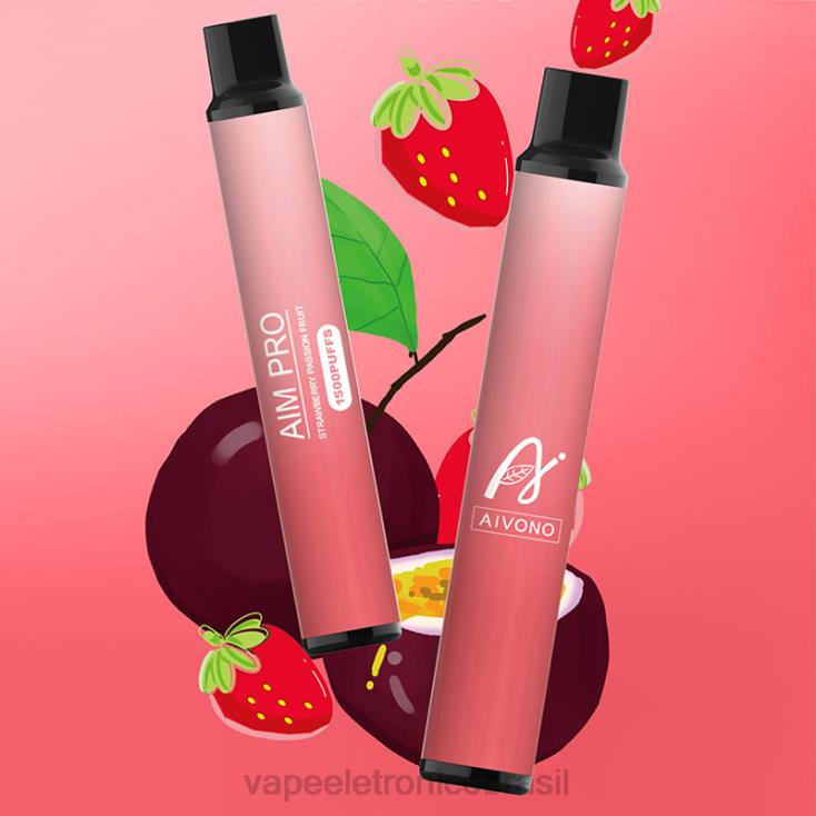 Aivono AIM PRO 1500 maracujá morango NHDB2162 - Vape Vaporesso