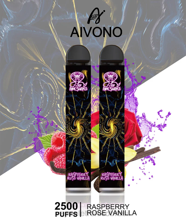 Aivono AIM SNAKE 2500 framboesa rosa baunilha NHDB2317 - Vape Vaporesso