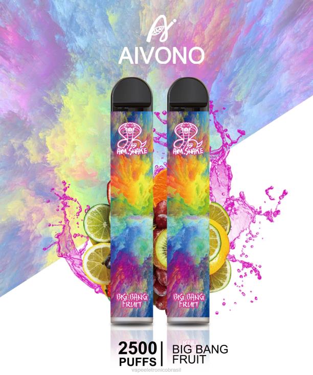 Aivono AIM SNAKE 2500 fruta do grande estrondo NHDB2322 - Vape Vaporesso
