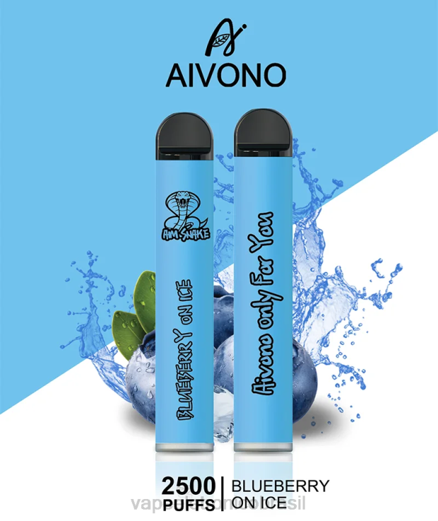 Aivono AIM SNAKE 2500 mirtilo no gelo NHDB2299 - Vape Descartavel